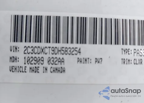 2013 Dodge Charger R/T Max from USA, damaged, VIN 2C3CDXCT9DH583254